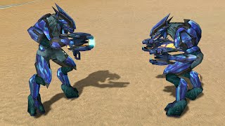 Halo 1 Elites VS Dual Wield Elites [upl. by Nerrawed]