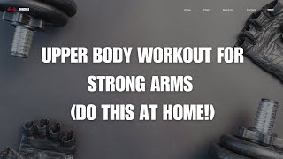 Tone and Strengthen Your Arms FAST Best Upper Body Workout You Can Do at Home [upl. by Assenej]