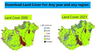 how to download land use land cover data from usgs and create lulc Map How to download lulc data [upl. by Annay]