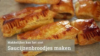 Saucijzenbroodjes maken [upl. by Bryanty]