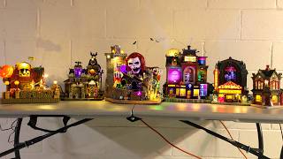 My FULL Lemax Spooky Town 2024 Collection HALLOWEEN [upl. by Yelyr]