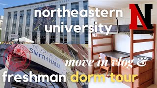 Northeastern University college movein vlog amp realistic freshman dorm tour move to college with me [upl. by Schwinn]