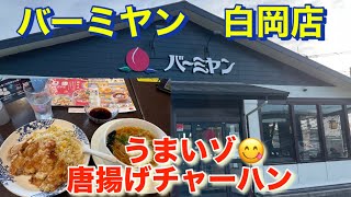 【バーミヤン】台湾大唐揚げチャーハンと小ラーメン喰らう バーミヤン 白岡 すかいらーくグループ パワードリンク [upl. by Euqinamod]