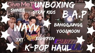 KPOPHAUL  WayV BAP  SHINee TXT Enhypen Stray Kids  распаковка  unboxing albums amp photocards [upl. by Ingra]