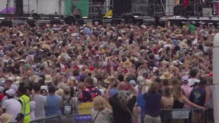 Massive crowd at Rolling Stones show at Jazz Fest [upl. by Eyaj]