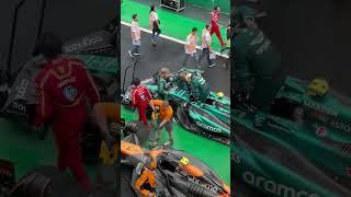 Alonso being helped out of his car after the race  F1 Brazil 2024 [upl. by Eillor]