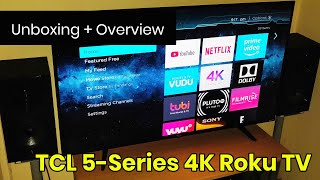 TCL 5Series 4K Roku Television 43S517 l Unboxing  Overview [upl. by Delp]