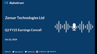 Zensar Technologies Ltd Q2 FY202425 Earnings Conference Call [upl. by Spark]