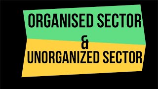 Organised and Unorganised Sectors  Class 10 Economics  Chapter 2  Sectors of the Indian Economy [upl. by Llenart]