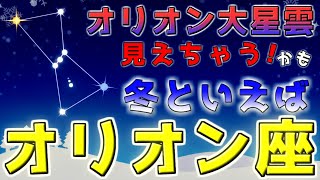 【必ず見つかる！】冬の星座 オリオン座の見つけ方！１等星のベテルギウス・リゲルと2等星の三ツ星が目印！オリオン大星雲も！ [upl. by Estis]