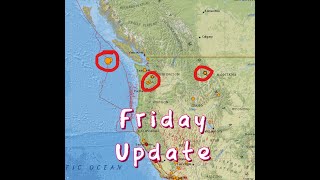 More Earthquakes Cascadia Basin Region Eq Swarm Around Mt Rainier volcano Friday 752024 [upl. by Atteynot]