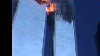 Plane hits WTC  ejecta lower level flash [upl. by Bottali523]