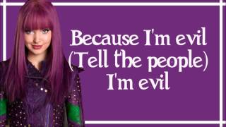 Evil  Dove Cameron Lyrics From Disneys Descendants Wicked World [upl. by Etnemelc]