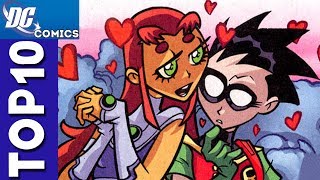 Top 10 Robin and Starfire Moments From Teen Titans 1 [upl. by Allix239]