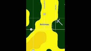 View of moderate to heavy rain in Bottineau North Dakota [upl. by Bertasi]