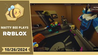 MattyBee PLAYING ROBLOX WITH VIEWERS VOD  10262024 [upl. by Nosila]