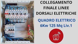 20 COLLEGAMENTO FINALE LINEE DORSALI ELETTRICHE QUADRO ELETTRICO 6Kw 125Mq Liv1 [upl. by Geof706]