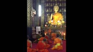 Buddhist Monks chanting Laos [upl. by Marr504]