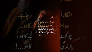 IntazarwaitwaitingUrdu quotesdeep linesmotivational ytshorts ytviral shortsvideo [upl. by Alphonso]