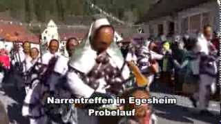 Narrentreffen in Egesheim am 23022014 Probelauf [upl. by Mose]