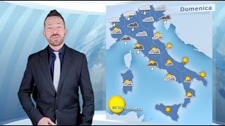 Meteo weekend 15 Gennaio Tornano Pioggia e Neve [upl. by Ilajna]