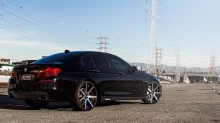 2015 BMW 550i  Curva Wheels C47 Machined Black [upl. by Peonir]