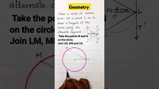 Tangent to a circle  using alternate segment  easy maths tutorial [upl. by Suiramaj]