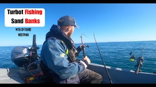 Sea Fishing UK  Turbot Fishing Offshore Sandbanks Followed By Deep Sea Wrecking For Pollock  Bass [upl. by Deirdra131]