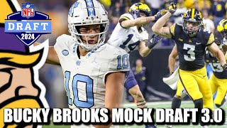 Minnesota Vikings Land QB of the Future and a Star DB in Bucky Brooks Mock Draft 30 [upl. by Emor]