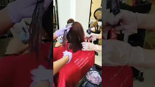 Creambath Rambut extension salon sussy entrop [upl. by Yerocal862]