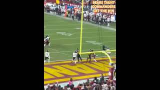 Bears DB Dares Commanders as Jayden Daniels Launches Epic Hail Mary TD [upl. by Kippar99]