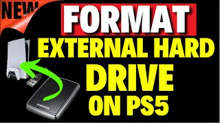 How to Format External Hard Drive as Extended Storage on PS5 [upl. by Inahteb]