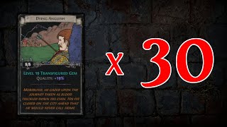 Opening 30 Sets of the NEW Dying Anguish  Path of Exile 324 Necropolis [upl. by Maryrose]