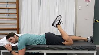 Ejercicio Flexión de Rodilla en Prono [upl. by Aray]