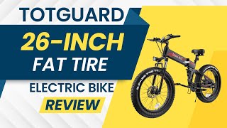 TotGuard 26Inch Fat Tire Electric Bike Review [upl. by Noiek831]