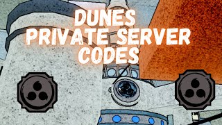 20 Private Server Codes For Dunes  Shindo Life [upl. by Ailemac]