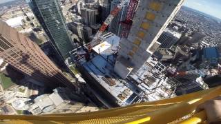 Atop the Comcast Technology Center [upl. by Alyakcim]