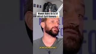 Manon Aubry répond à Cyril Hanouna🔥 cyrilhanouna hanouna tpmp touchepasàmonposte lfi gaucho [upl. by Arotal971]