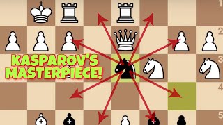 Kasparovs Powerful d3 Knight Compels Karpovs Queen Sacrifice [upl. by Stevenson]