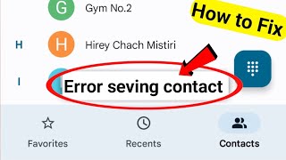 error saving contact how to delete  error saving contact ko delete kaise kare [upl. by Romito481]