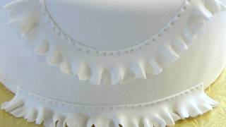 How to Make Fondant Ruffles  Fondant Frills [upl. by Olva]