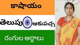 what is meaning of our national flag colours BharatiyaHinduSaampradayamuluByEeswari indianflag [upl. by Bogey]