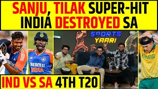 🔴INDIA vs SA SANJU SAMSON TILAK VERMA DESTROYED SOUTH AFRICA IN THEIR OWN BACKYARD [upl. by Colner]