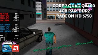 Grand Theft Auto Vice City  Core 2 Quad Q8400  4GB DDR2  HD 6750 [upl. by Melak878]