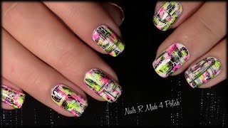 Einfaches Nageldesign selber machen  Messy Dry Brush Nailart Manicure Quick amp Easy [upl. by Freedman514]