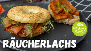 Veganer Lachs aus Karotten  Räucherlachs schnell und einfach gemacht [upl. by Griffith]