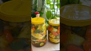 Easy Quick and Delicious Pickled Mixed Vegetables اسرع وأطيب طرشي pickles طرشي [upl. by Fein]