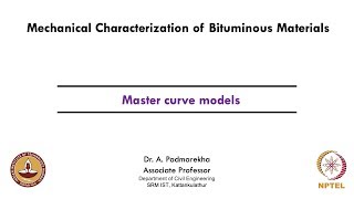 Master curve models [upl. by Aicilet]