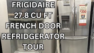 Frigidaire Refrigerator Tour 278 cu ft French Door Refrigerator W Ice amp Water Dispenser [upl. by Strohbehn]