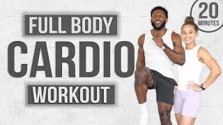 20 Minute Full Body Cardio Workout High Intensity With Modifications [upl. by Schaper]